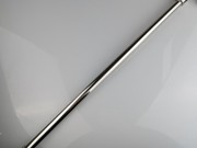 Ceiling to glass bracing bar in polished chrome